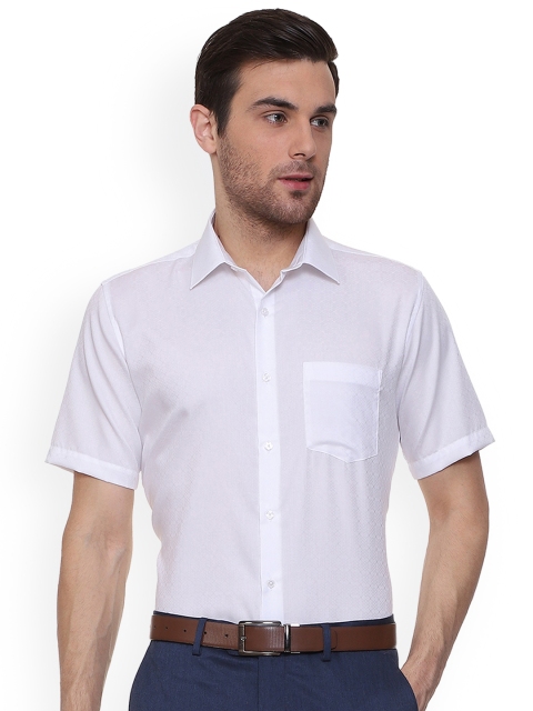 

Van Heusen Men White Regular Fit Solid Formal Shirt