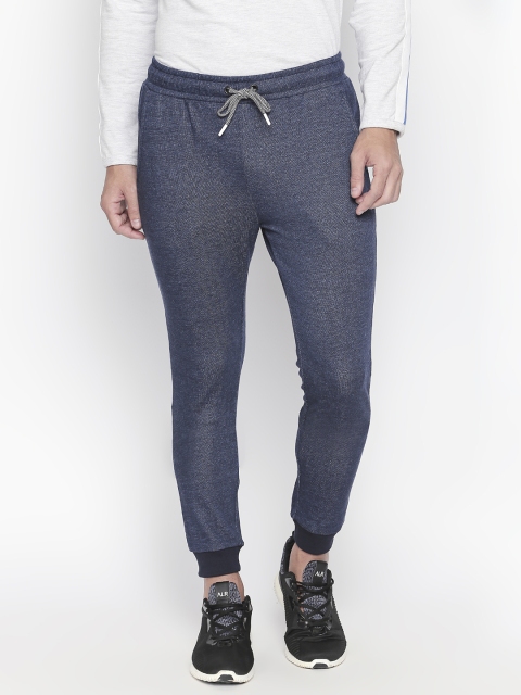 

Ajile by Pantaloons Men Navy Blue Regular Fit Self Design Joggers