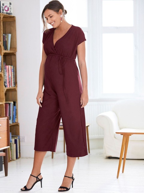 

next Maroon Solid Maternity Culotte Jumpsuit