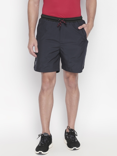 

Ajile by Pantaloons Men Navy Blue Solid Regular Fit Sports Shorts