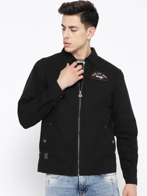 

Harley-Davidson Men Black Solid Tailored Jacket