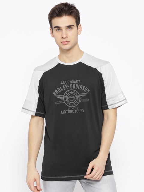 

Harley-Davidson Men Black Printed Round Neck T-shirt