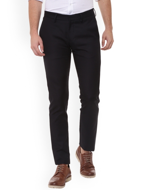 

Allen Solly Men Black Slim Fit Solid Formal Trousers