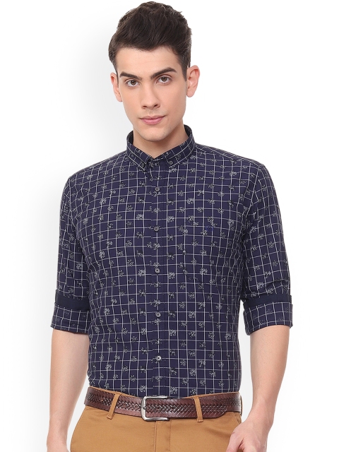 

Van Heusen Sport Men Navy Blue Slim Fit Printed Casual Shirt