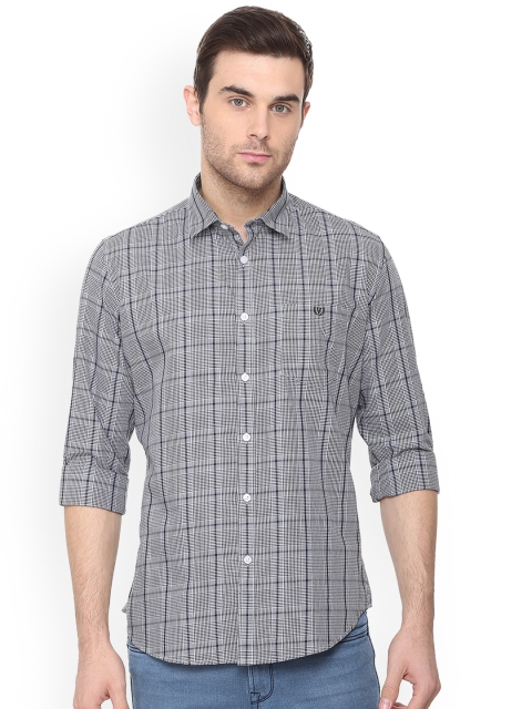 

Van Heusen Sport Men Grey Slim Fit Checked Casual Shirt