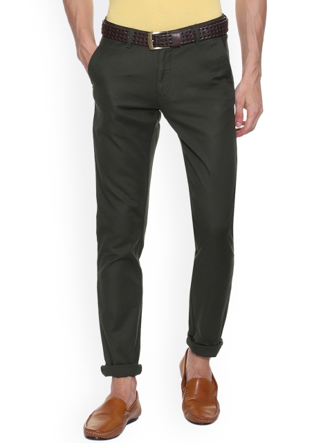 

Van Heusen Sport Men Green Slim Fit Solid Regular Trousers