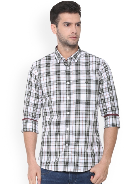 

Van Heusen Sport Men Grey Slim Fit Checked Casual Shirt