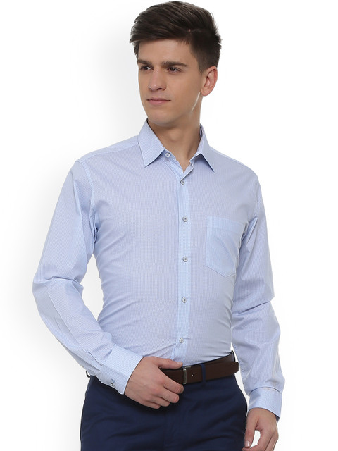 

Van Heusen Men Blue Regular Fit Printed Formal Shirt