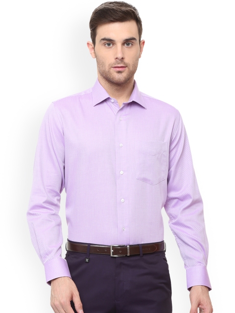 

Van Heusen Men Purple Regular Fit Self Design Formal Shirt