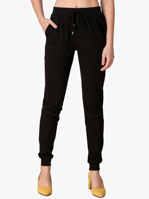 

Texco Women Black Regular Fit Solid Joggers