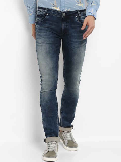 

Mufti Men Blue Skinny Fit Mid-Rise Clean Look Stretchable Jeans