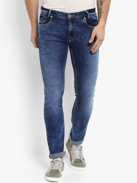 

Mufti Men Blue Regular Fit Mid-Rise Clean Look Stretchable Jeans