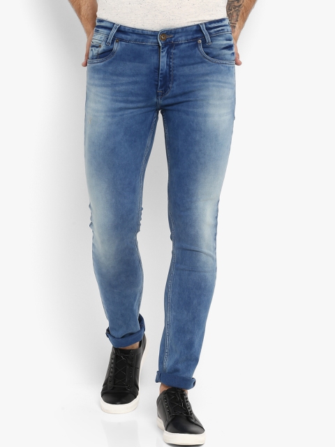 

Mufti Men Blue Regular Fit Mid-Rise Clean Look Stretchable Jeans