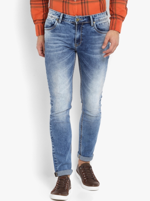 

Mufti Men Blue Regular Fit Mid-Rise Clean Look Stretchable Jeans
