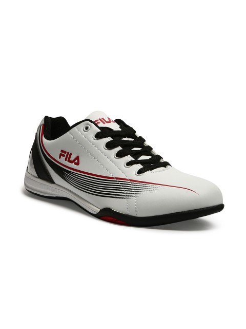 

FILA Men White & Black Printed Sneakers