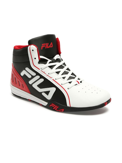 

FILA Men White & Black Colourblocked Sneakers