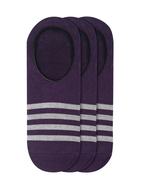 

JUMP USA Women Pack of 3 Purple Solid Shoe Liners