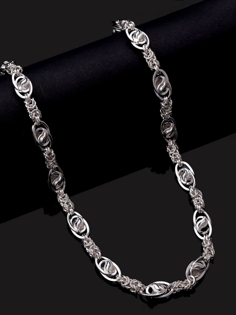 

Dare by Voylla Men Silver-Plated Handcrafted Chain