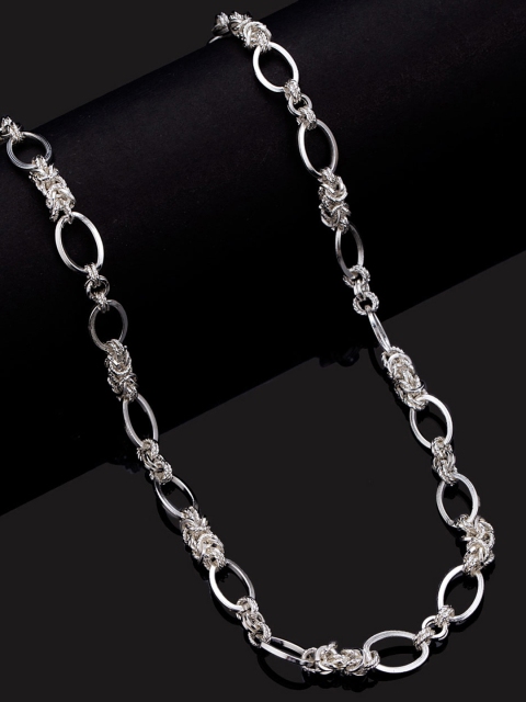 

Dare by Voylla Men Silver-Plated Handcrafted Chain