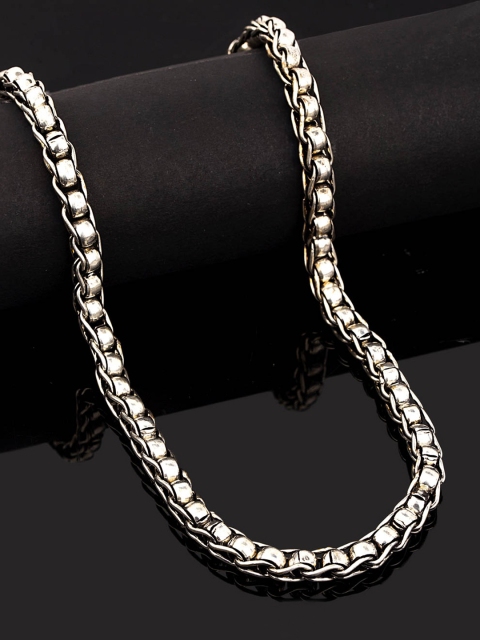 

Dare by Voylla Men Silver-Plated Handcrafted Chain