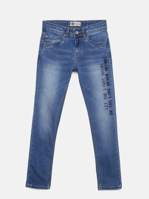 

Lee Cooper Girls Blue Regular Annie Fit Mid-Rise Clean Look Stretchable Jeans