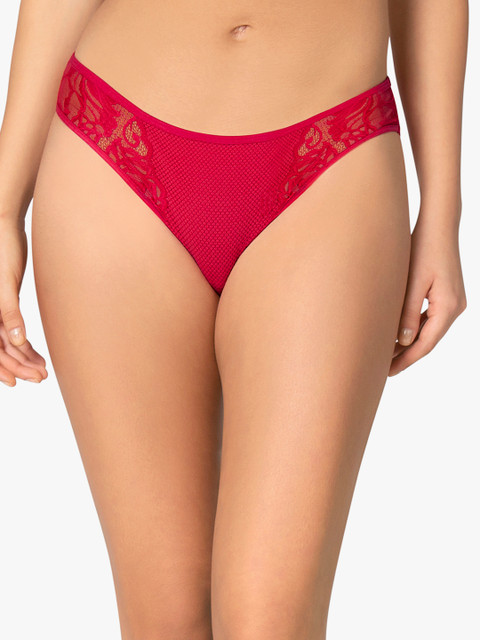 

Amante Women Red Printed Bikini Brief PAN71701