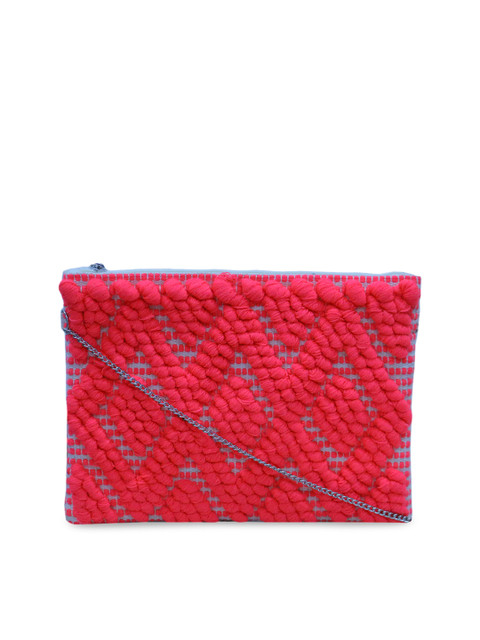 

Diwaah Pink Self Design Sling Bag