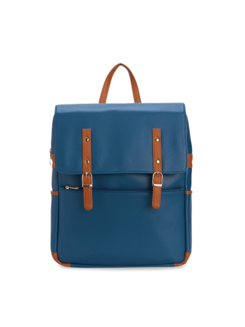 

Bagstopia Women Blue Solid Backpack