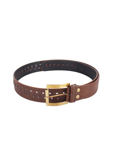 

LONDON FASHION hob Men Brown Textured Belt