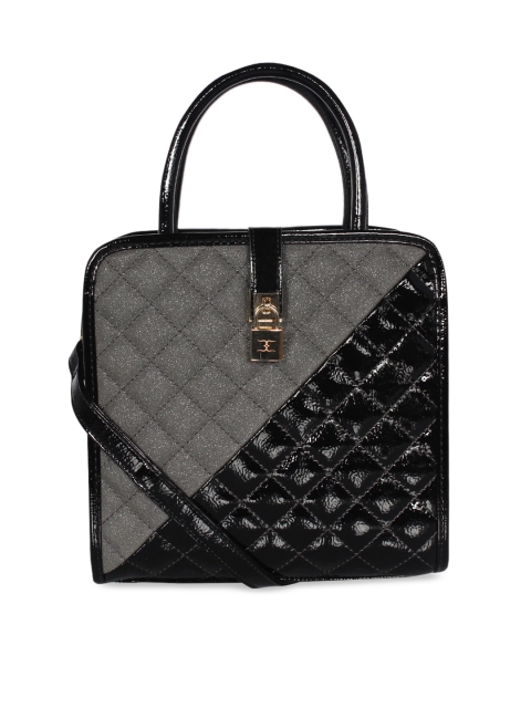 

ESBEDA Black Self Design Handheld Bag