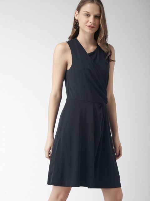 

Tommy Hilfiger Women Navy Blue Solid Fit and Flare Dress