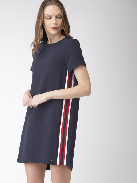 

Tommy Hilfiger Women Navy Blue Solid T-shirt Dress