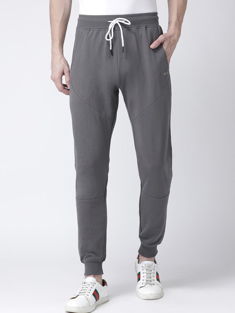 

Club York Men Charcoal Solid Slim Fit Joggers