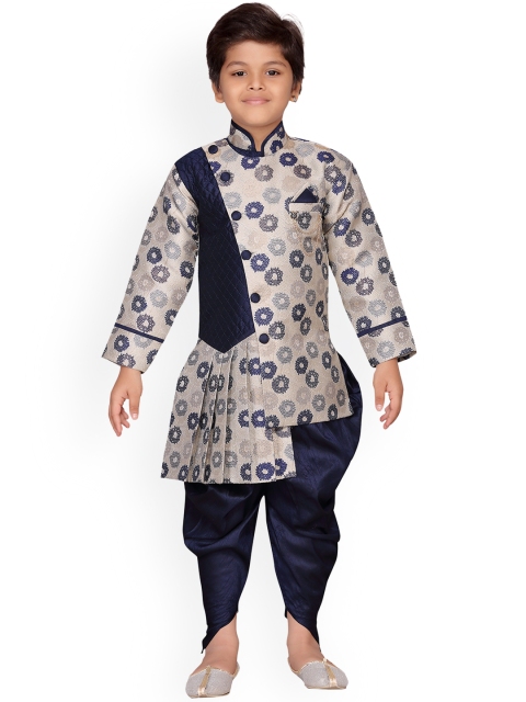 

Aj DEZInES Boys Blue Sherwani Set