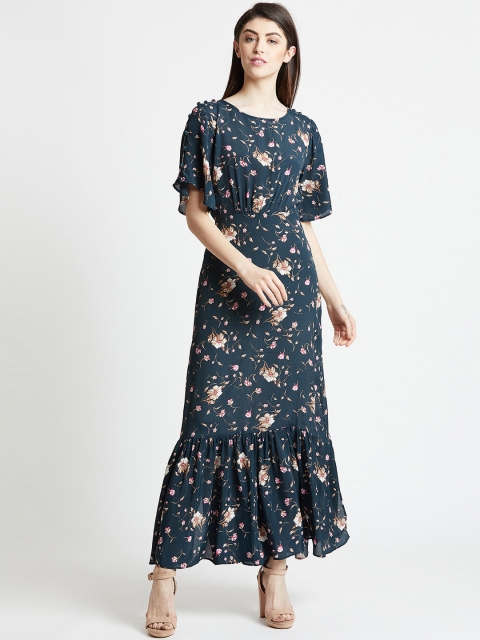 

COVER STORY Women Navy Blue Printed Maxi Dress