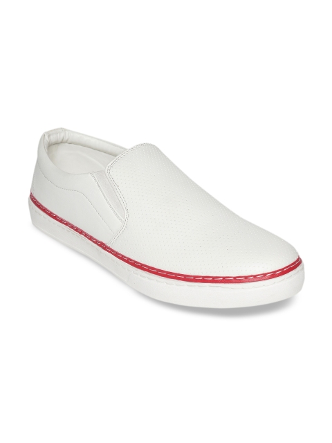 

Blue Saint Men White Slip-On Sneakers