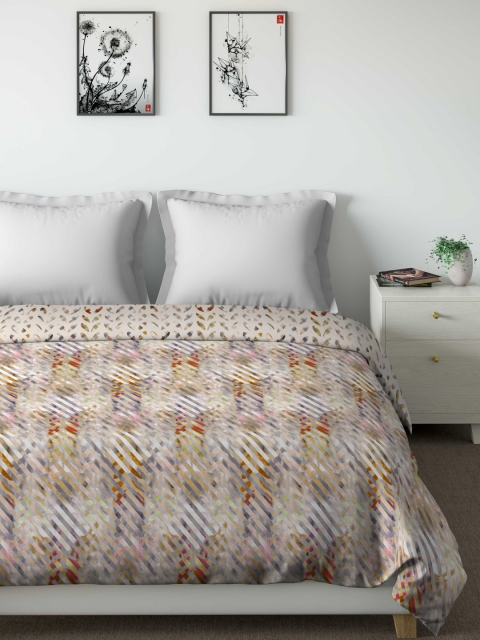 

DDecor Brown Abstract AC Room 150 GSM Double Bed Comforter