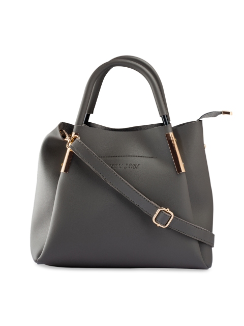 

LEGAL BRIBE Women Grey Solid Handheld Bag