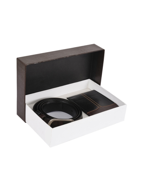 

BuckleUp Men Brown & Black Leather Accessory Gift Set