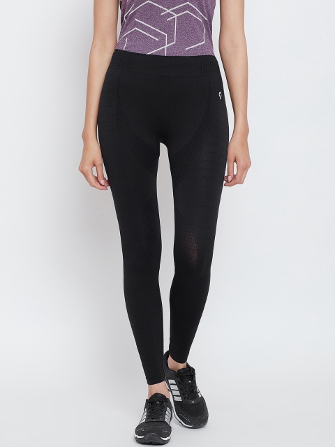 

C9 AIRWEAR Women Black Solid Tights