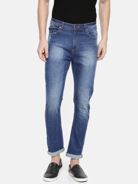 

United Colors of Benetton Men Blue Carrot Regular Fit Mid-Rise Clean Look Jeans