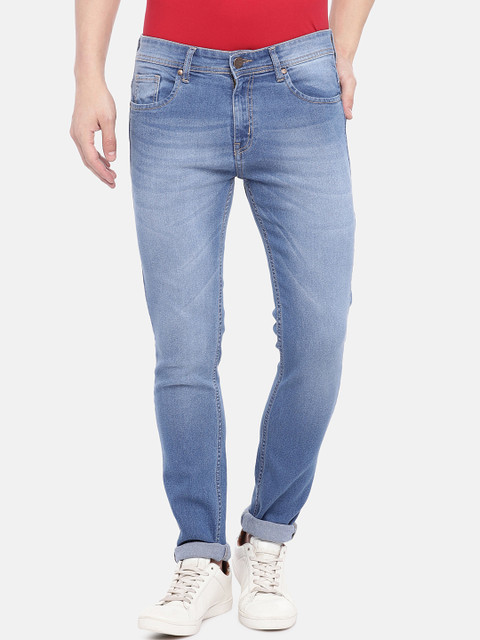 

High Star Men Blue Slim Fit Mid-Rise Clean Look Stretchable Jeans