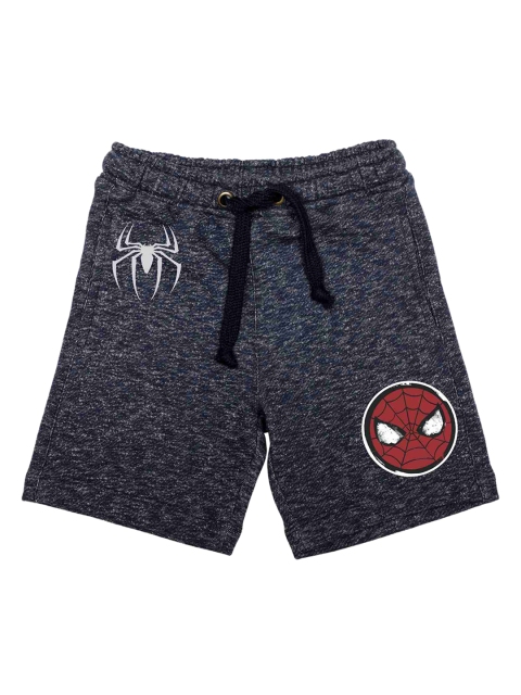 

Marvel by Wear Your Mind Boys Grey Printed Regular Fit Regular Shorts