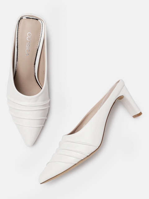 

CORSICA Women White Solid Mules