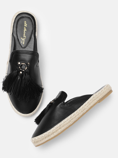 

all about you Women Black Solid Mules