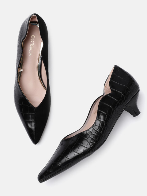 

CORSICA Women Black Textured Pumps