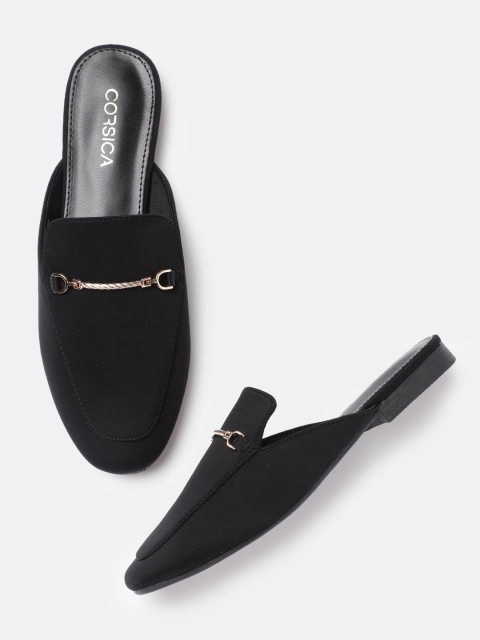

CORSICA Women Black Solid Mules