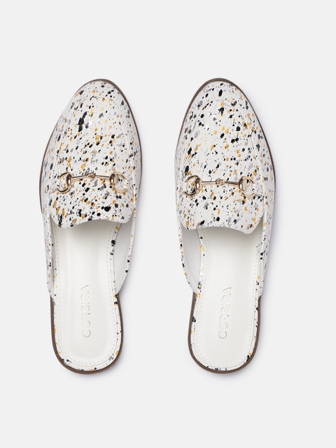 

CORSICA Women White Printed Mules
