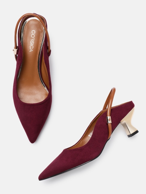 

CORSICA Women Maroon Solid Mules