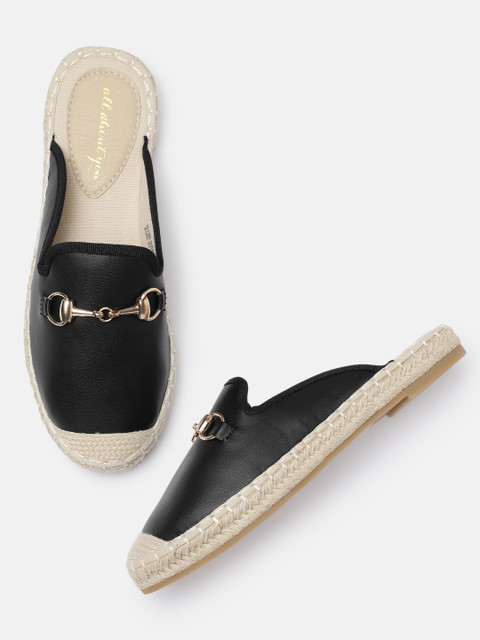 

all about you Women Black Solid Mules